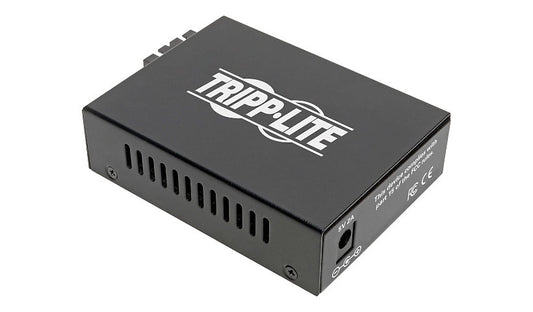 Eaton Tripp Lite Gigabit 10/100/1000 RJ45 to SC Singlemode Fiber Media Converter, 1310nm, 20km, Black, N785-INT-SC-SM