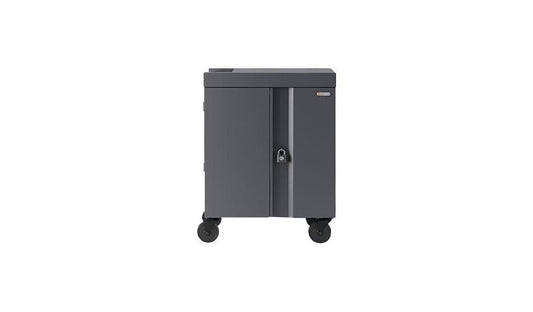 Bretford Cube TVC32 Pre-Wired USB-C Cart, 32 Devices, Charcoal, TVC32USBC-CK