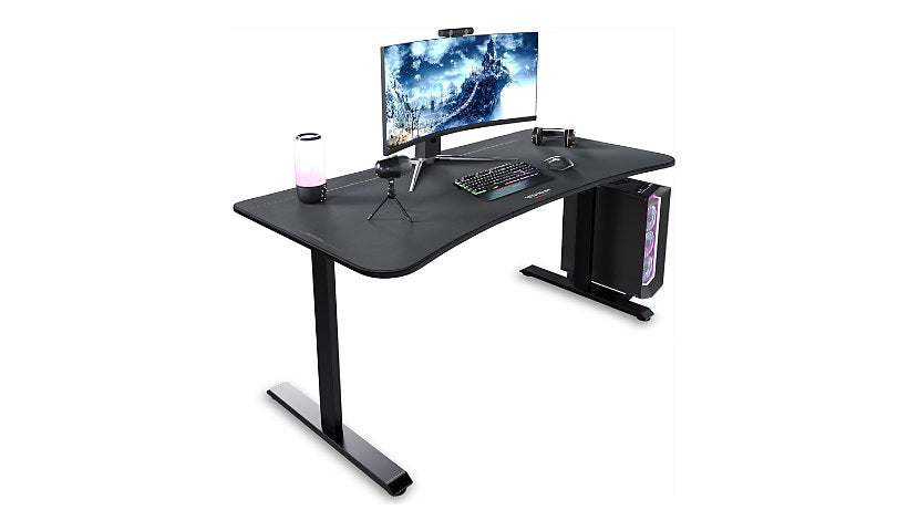 RESPAWN 1063 Gaming Desk, 63in, Mousepad Top, Black, RSP-1063-BLK