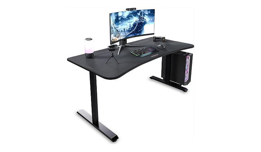 RESPAWN 1063 Gaming Desk, 63in, Mousepad Top, Black, RSP-1063-BLK