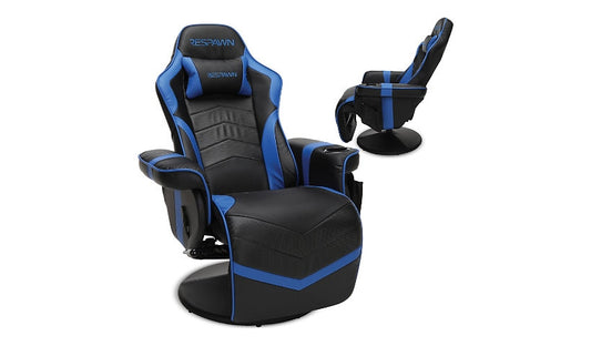 RESPAWN 900 Racing Gaming Chair with Footrest, Blue, RSP-900-BLU