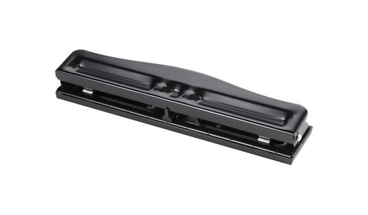 Business Source Adjustable 3-Hole Punch, 11 Sheets, Black, BSN65645