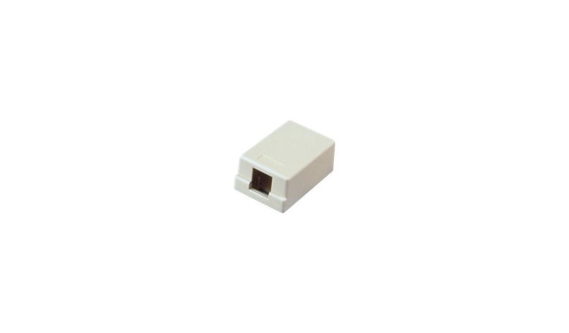 Allen AT33S-09 Tel Versatap AT33S 1-Port Surface Mount Box Ivory