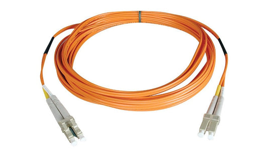 Tripp Lite (Eaton) N520-02M 2m (6.6ft) LC to LC Multimode Duplex Fiber Patch Cable, 50/125, PVC, OFNR, Orange