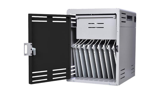 Spectrum Connect10 Charging Locker, 10 Devices, Warm Gray/Black, 55489-DOU