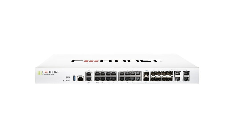 Fortinet FortiGate 101F FG-101F Firewall, 20 Gbps, 480 GB SSD, 1U