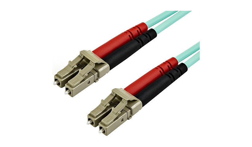 StarTech.com A50FBLCLC7 7m (23ft) LC/UPC to LC/UPC OM3 Multimode Duplex Fiber Patch Cable, 50/125, 100G, LSZH, Aqua