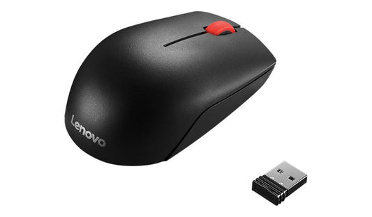 Lenovo Essential Compact Wireless Mouse 1000 DPI Black 4Y50R20864 1 Year