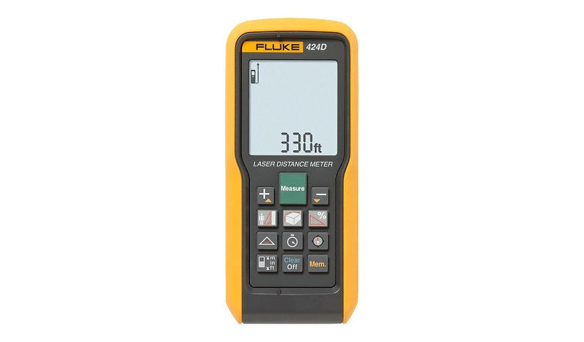 Fluke 424D Laser Distance Meter, 100 m Range, Compass, Inclination Sensor