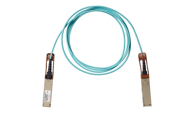 Cisco 2m (6.6ft) 100G QSFP to QSFP Active Optical Cable, Blue, QSFP-100G-AOC2M
