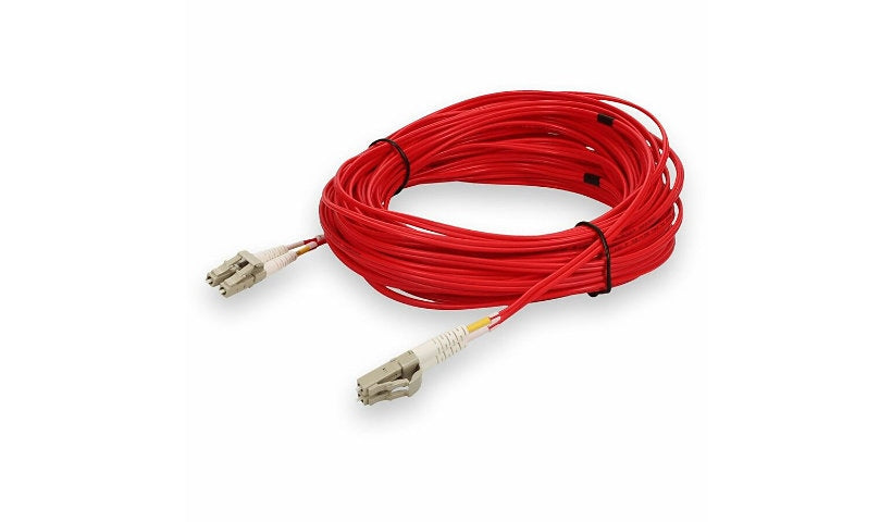 Proline PRO-LC-LC-15M5OM4-RD 15m (49.2ft) LC to LC OM4 Multimode Duplex Fiber Patch Cable, 50/125, OFNR Riser, Red