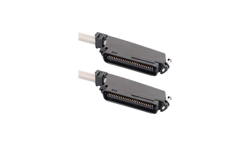 ICC 10ft CAT3 50-Pin Telco Male to Male Cable, 90° Angled, CMR, Gray, ICPCSTMM10