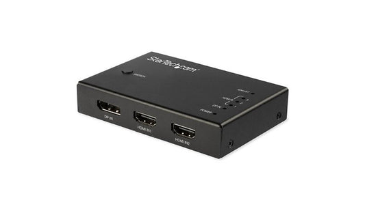 StarTech.com VS421HDDP 4-Port HDMI 2.0 Video Switch 4K 60Hz IR Remote 2 Year