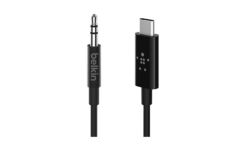 Belkin F7U079BT03-BLK USB-C to 3.5mm Audio Cable 3 ft AUX 2 Year