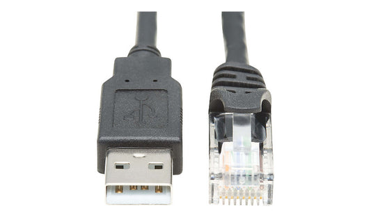 Tripp Lite USB-A to RJ45 Cisco Rollover Console Cable, 250 Kbps, Black, 10 ft
