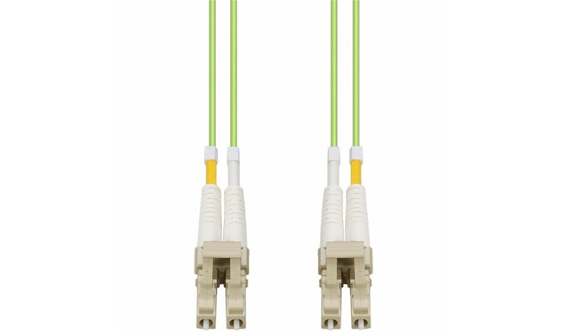 Proline PRO-LC-LC-1M5OM5 1m (3.3ft) LC to LC OM5 Wideband Multimode Duplex Fiber Patch Cable, 50/125, OFNR Riser, Lime Green