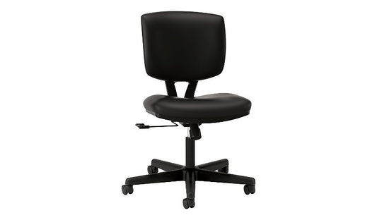 HON Volt Task Chair, SofThread Leather, Black, 5701SB11T