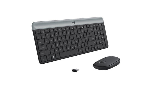 Logitech MK470 Slim Wireless Keyboard and Mouse Combo Graphite 920-009437 1 Year