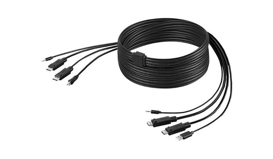 Belkin F1D9020B06T Secure KVM Combo Cable 6 ft Keyboard Video Mouse and Audio