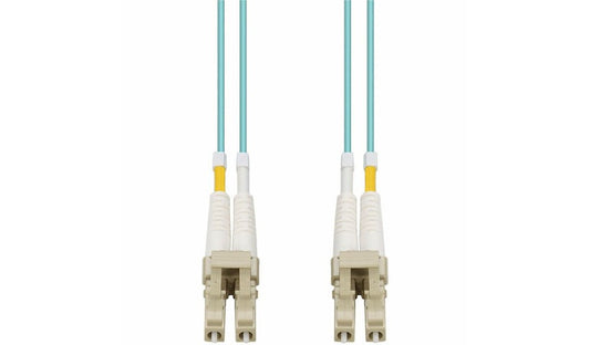Proline PRO-LC-LC-3M5OM4P 3m (9.8ft) LC to LC OM4 Multimode Duplex Fiber Patch Cable, 50/125, OFNP Plenum, Aqua