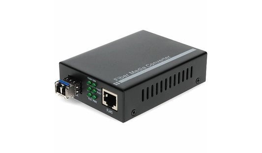 Proline 10/100/1000Base-TX RJ-45 to 1000Base-LX LC Single Mode Media Converter, 1310nm, 10km, PRO-GMC-LX-LC