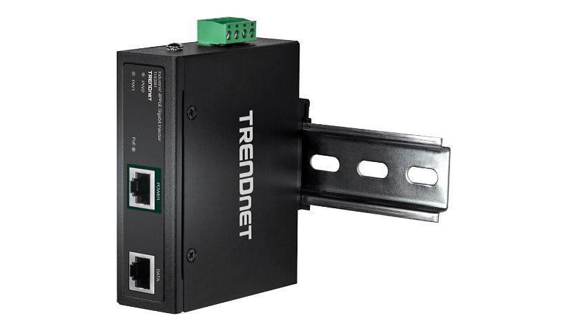 TRENDnet TI-IG90 Industrial Gigabit PoE++ Injector, 95W, IP50, DIN Rail