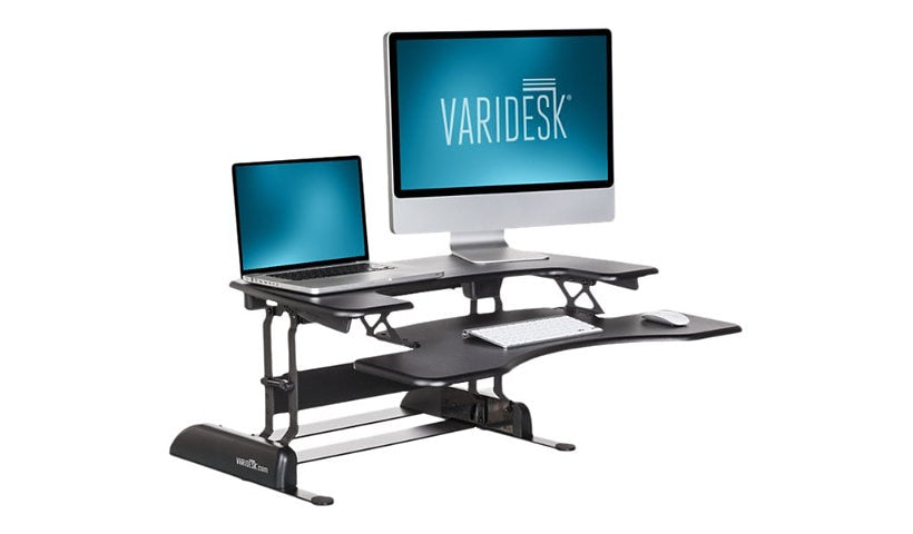 VARIDESK Pro Plus 36 Desktop Sit-Stand Riser, Black, 42431