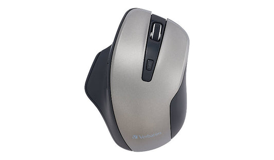 Verbatim 70242 Silent Ergonomic Wireless Blue LED Mouse Graphite 1 Year
