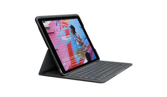 Logitech Slim Folio Keyboard Case iPad 7th 8th 9th Graphite 920-009473 1 Year