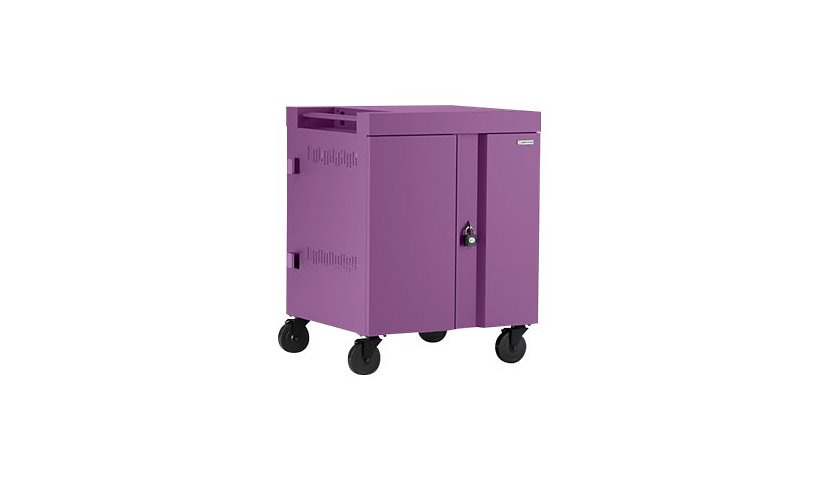 Bretford Cube TVC32 Pre-Wired USB-C Cart, 32 Devices, Orchid, TVC32USBC-ORC
