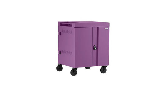 Bretford Cube TVC32 Pre-Wired USB-C Cart, 32 Devices, Orchid, TVC32USBC-ORC