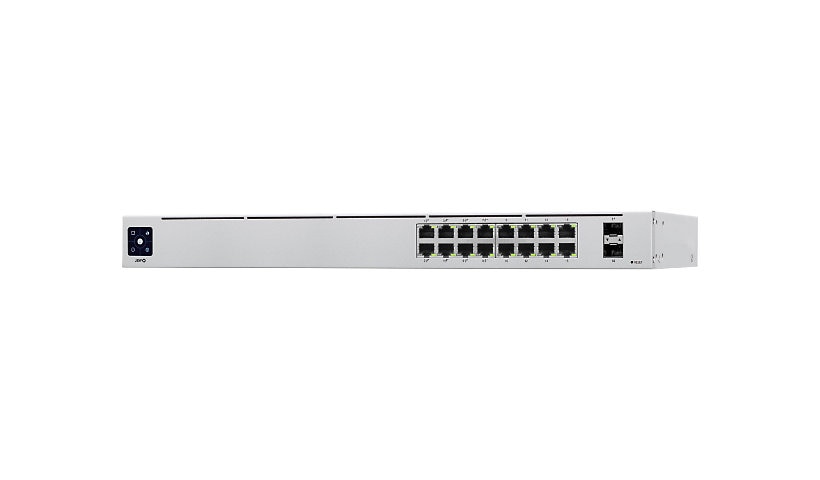 Ubiquiti UniFi USW-16-POE 16-Port Gigabit Managed Switch, 8 PoE+, 2 SFP
