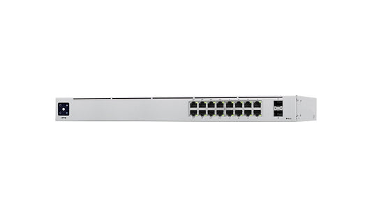 Ubiquiti UniFi USW-16-POE 16-Port Gigabit Managed Switch, 8 PoE+, 2 SFP