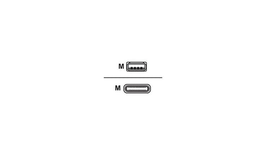 Bretford USB-A to USB-C Cable 10-Pack, Male/Male, 11.5 in