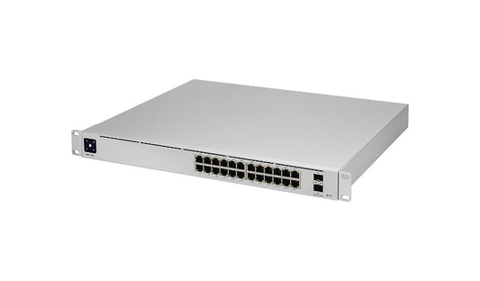 Ubiquiti UniFi USW-Pro-24-POE 24-Port Gigabit PoE L3 Switch, 2x 10G SFP+