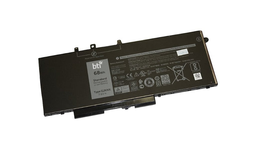 BTI GJKNX-BTI 7.6V 68Wh 4 Cell Battery for Dell Latitude 5490 5590 18 Month