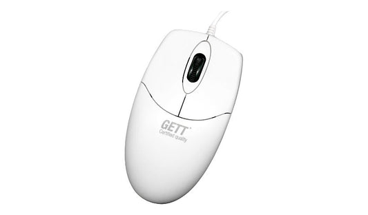 GETT 38-0092 Waterproof Antimicrobial Medical Optical Mouse White 2 Year