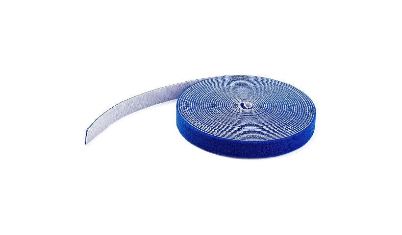 StarTech.com HKLP100BL Hook and Loop Cable Tie Roll 100 ft 3/4 in Wide 2 Year