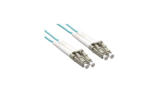 Axiom LCLCOM4MD15M-AX 15m (49.2ft) LC to LC OM4 Multimode Duplex Fiber Optic Cable, 50/125, Aqua