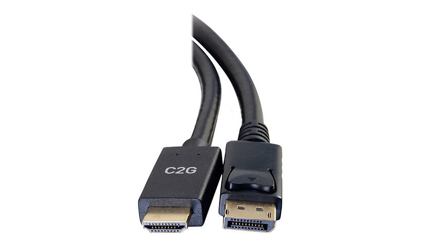 C2G 3 ft DP 1.2a to HDMI 1.4b Passive Adapter Cable, 4K 30Hz, Male/Male