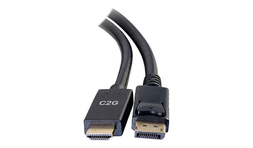 C2G 10 ft DP 1.2a to HDMI 1.4b Passive Adapter Cable, 4K 30Hz, Male/Male