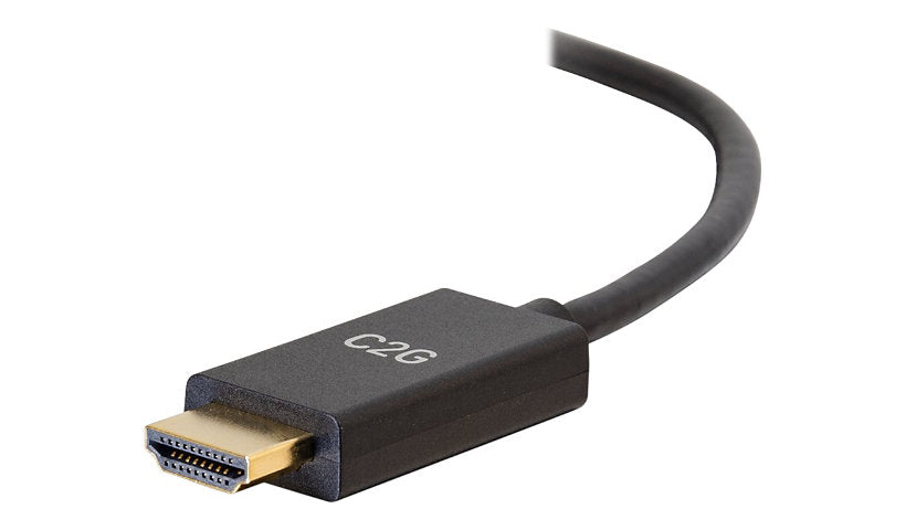 C2G 10 ft Mini DP 1.2a to HDMI 1.4b Passive Cable, 4K 30Hz, Male/Male