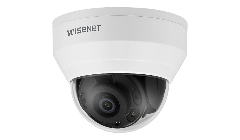 Hanwha Vision Wisenet Q QND-8020R 5MP Dome Camera 4mm IR 66 ft PoE White