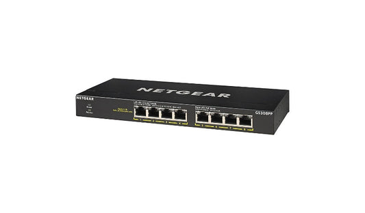 NETGEAR GS308PP 8-Port Gigabit PoE+ Unmanaged Switch, 83W, FlexPoE
