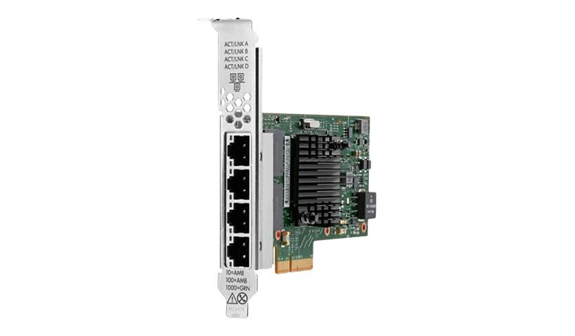 HPE Intel I350-T4 P21106-B21 4-Port 1GbE PCIe 2.0 x4 Adapter, ProLiant Gen10+