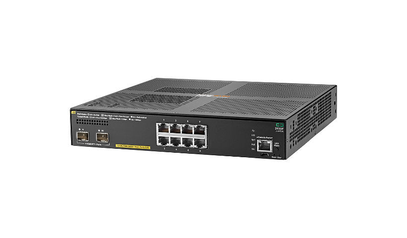 HPE Aruba Networking 2930F JL692A 8-Port PoE+ Switch, 2x 10G SFP+, TAA