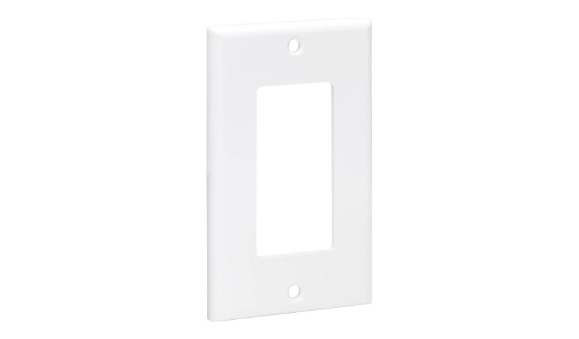 Eaton Tripp Lite Single-Gang Decora Style Faceplate, Vertical, White, N042D-100-WH