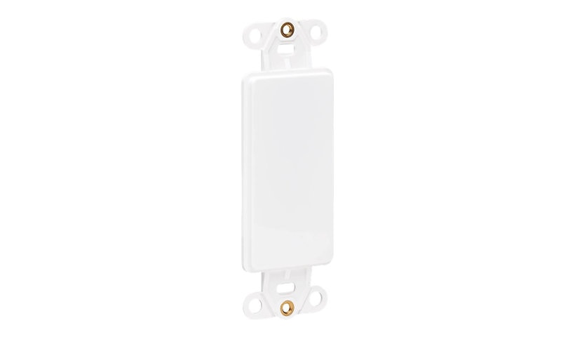 Eaton Tripp Lite Decora Style Center Plate Insert, Vertical, Blank, White, N042D-100V-WH