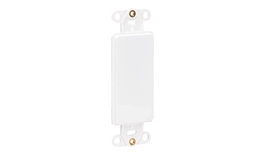 Eaton Tripp Lite Decora Style Center Plate Insert, Vertical, Blank, White, N042D-100V-WH