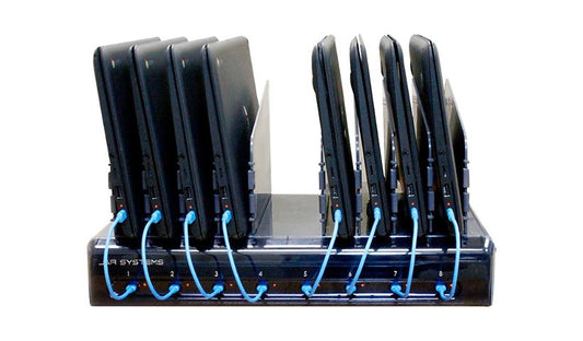 JAR Systems Universal 8-Port USB-C Charging Dock, Rack-Mountable, QC-8000